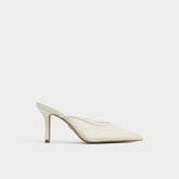 Aldo Gamilia Open White Textile Mesh Women's Mesh - Heeled mule, Stiletto heel Open white