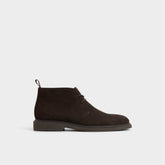 Aldo Jefrey Dark Brown Leather Suede Men's Chukka boots - Chukka boot Dark Brown