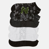 Black Multi 6 PK No Show Flatknit / New Balance Women|Men