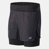 Black NYC Marathon Q Speed 5 inch 2 In 1 Short / New Balance Men
