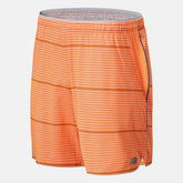 Orange Printed Tournament Short / New Balance Men