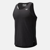 Black Heather Impact Run Singlet / New Balance Men