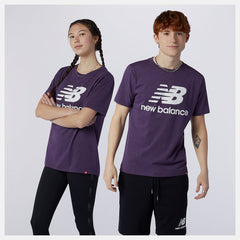 Prism Purple Essentials Stacked Logo Tee / New Balance Men