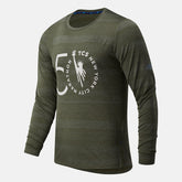 Oak Leaf Green NYC Marathon Q Speed Fuel Jacquard Long Sleeve / New Balance Men