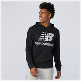 Black NB Essentials Stacked Logo Po Hoodie / New Balance Men