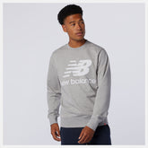 Athletic Grey NB Essentials Stacked Logo Crew / New Balance Men