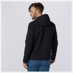Black Heather Fortitech Fleece Pullover / New Balance Men