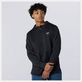 Black Heather Q Speed Fuel Hoodie / New Balance Men
