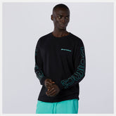 Black NB Sport Style Optiks Longsleeve Tee / New Balance Men