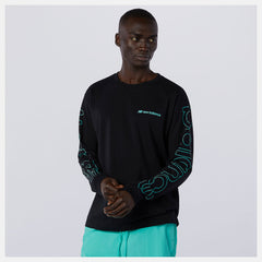 Black NB Sport Style Optiks Longsleeve Tee / New Balance Men