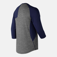 Team Navy Asym 2.0 Left 3/4 Sleeve / New Balance Men