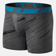 Black/Lead NB Dry 6 Inch Boxer Brief 2 Pack / New Balance Men