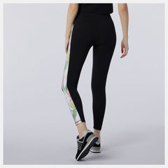 Black NB Essentials Botanical Legging / New Balance Women