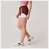 Deep Mauve Bandier Woven tech Short / New Balance Women