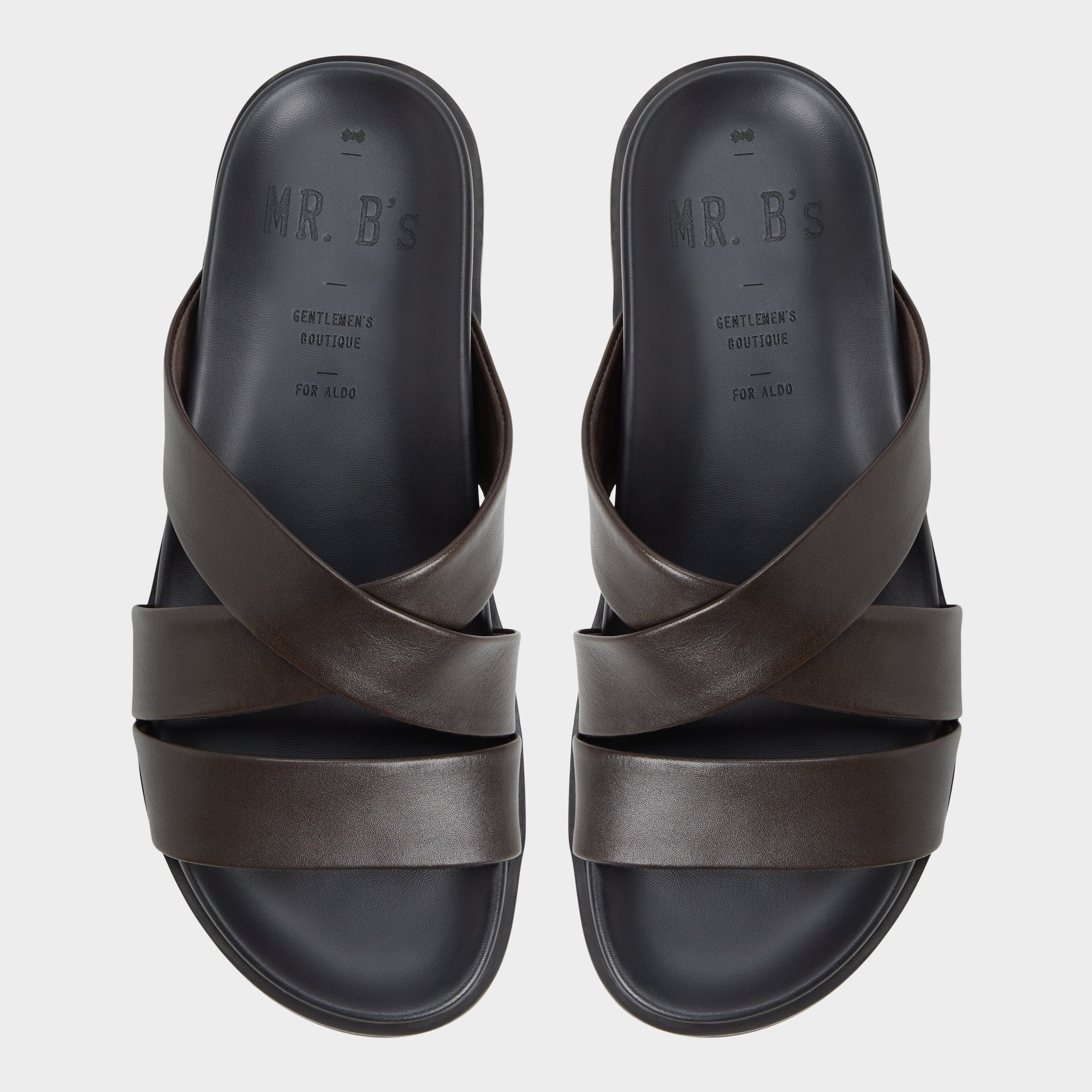 Aldo Kairo Dark Brown Men's Sandals & Slides - Slide sandal Dark Brown