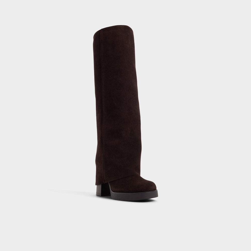 Aldo Maeveh in Dark Brown - Knee-high boot, Platform Dark brown
