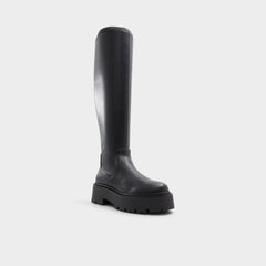 Aldo Carelden Black Women's Tall Boots - Knee-high boot, Lug sole Black