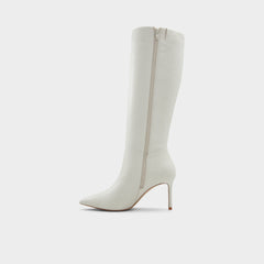 Aldo Laroche-wc White/Bone Women's Tall Boots - Knee-high boot, Stiletto heel White/Bone