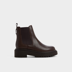Aldo Bestina in Dark Brown - Chelsea boot, Lug sole Dark brown