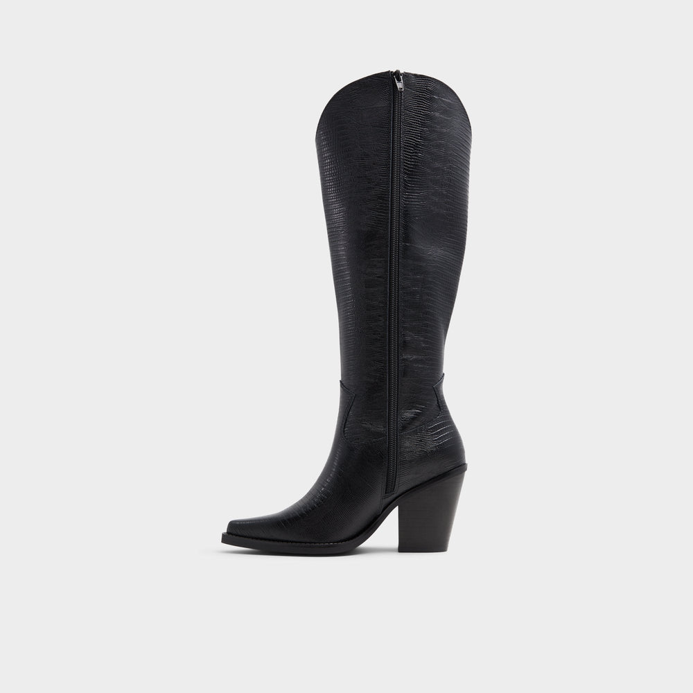 Aldo Nevada-wc Black Women's Western - Western knee-high boot, Black Black