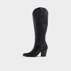 Aldo Nevada-wc Black Women's Western - Western knee-high boot, Black Black