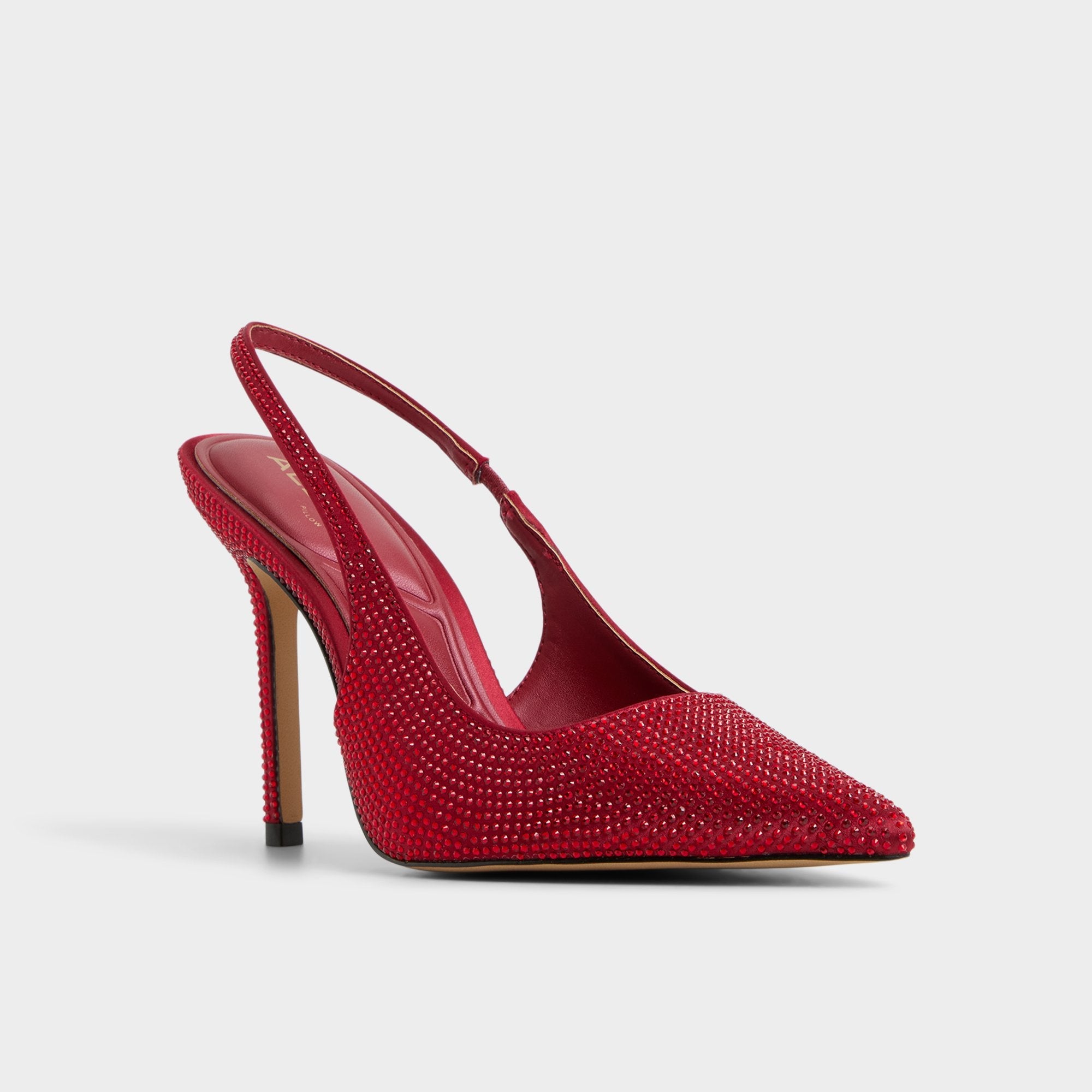 Aldo Lovebloom in Xt Dark Red - Slingback heel, Stiletto heel Dark red