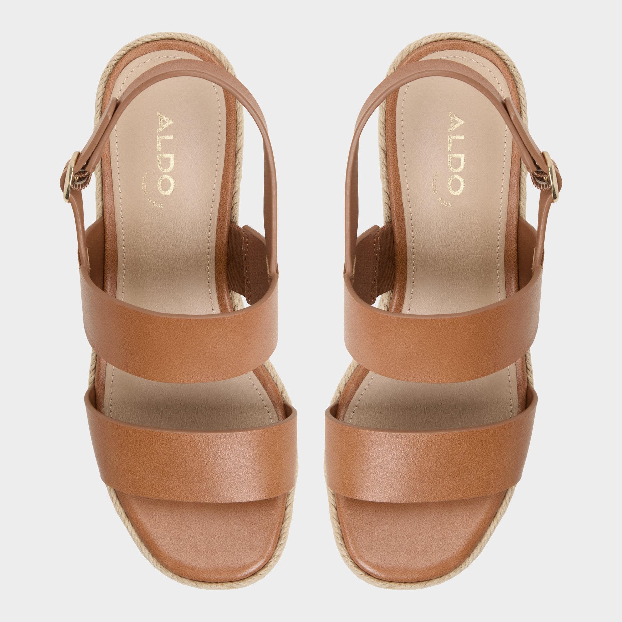 Aldo Keoni Medium Brown Women's Platform sandals - Wedge sandal Medium brown