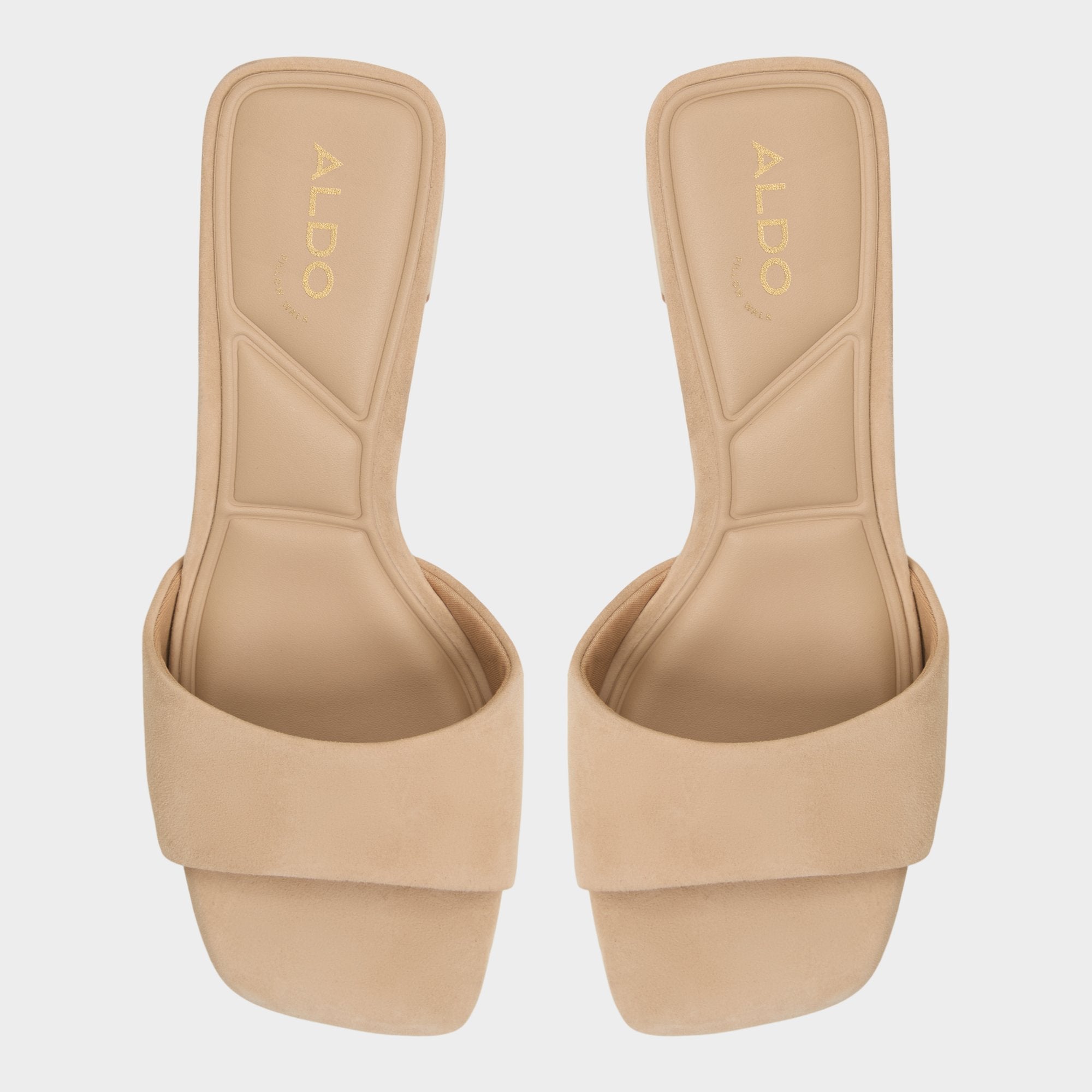 Aldo Tisha Beige Women's Heeled mules - Heeled mule, Block heel Beige