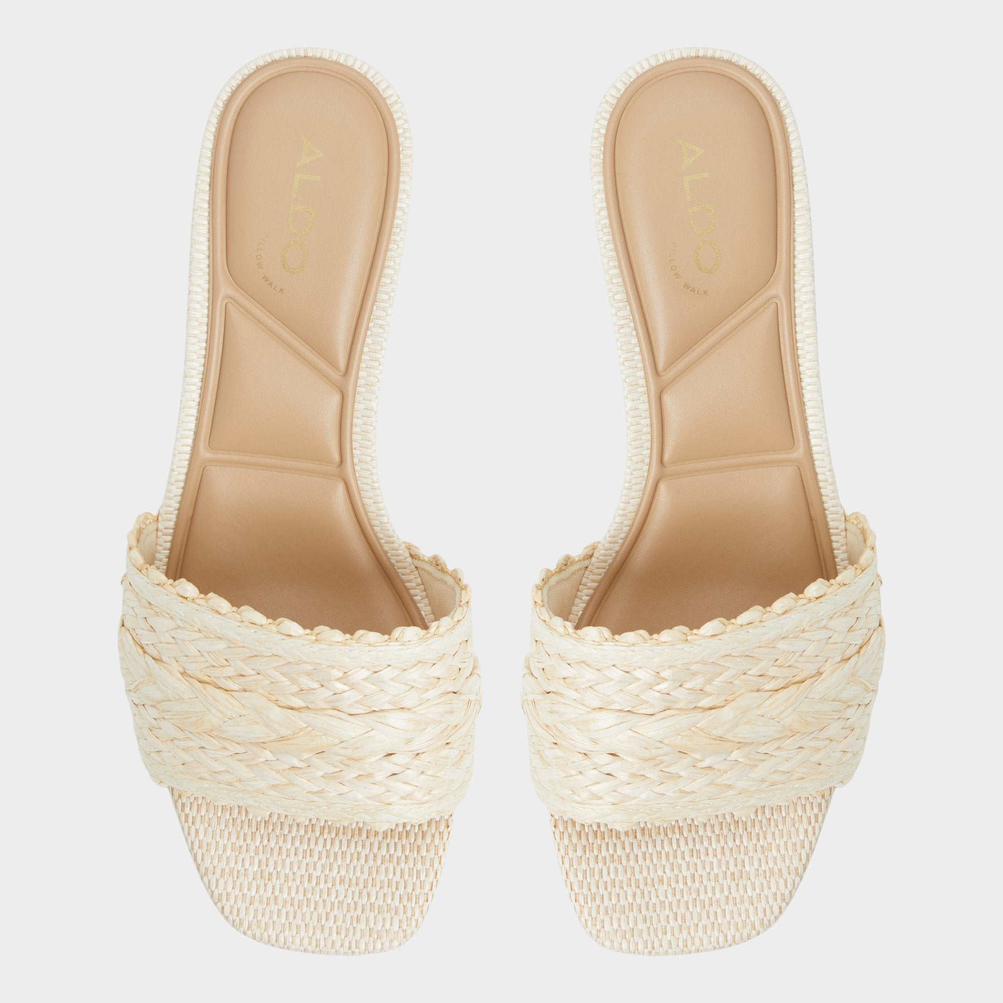 Aldo Claudina Natural Women's Block heels - Heeled mule, Block heel Natural