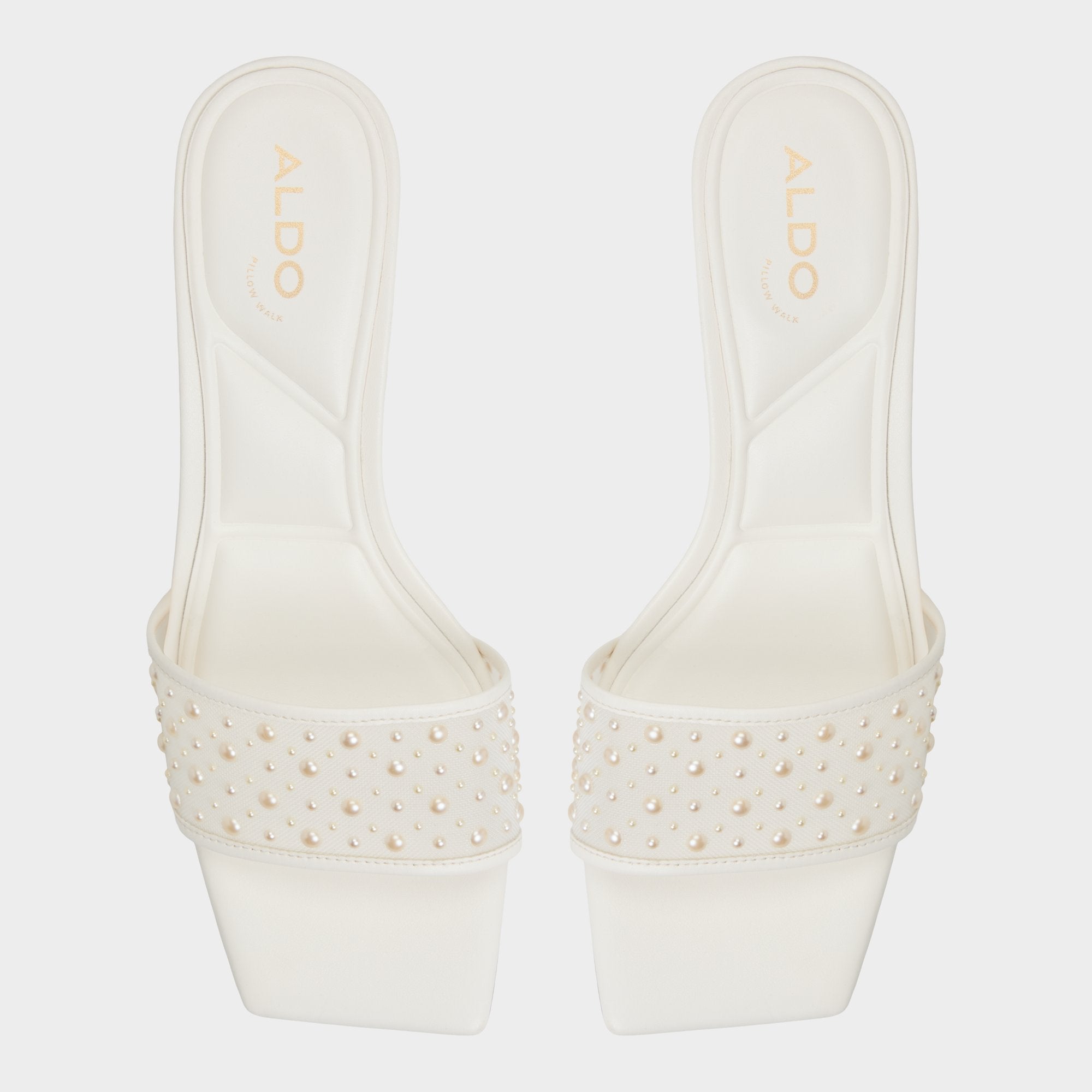 Aldo Pearlia White Women's Heeled mules - Heeled mule White