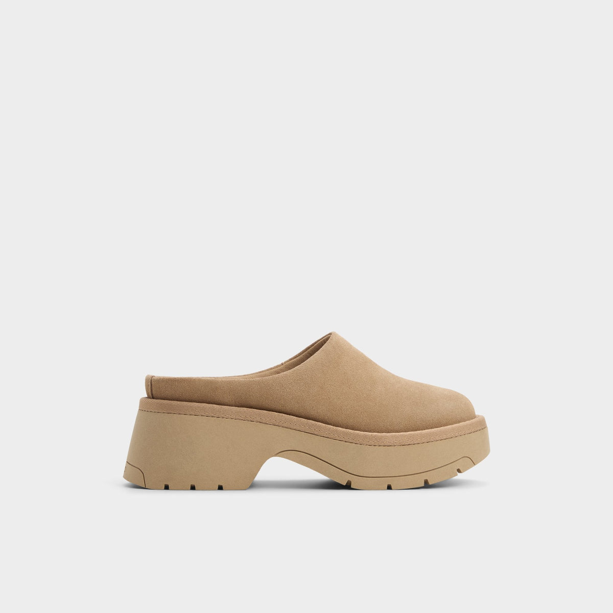 Aldo Academia Beige Women's Cold Weather Shoes - Heeled mule, Lug sole Beige