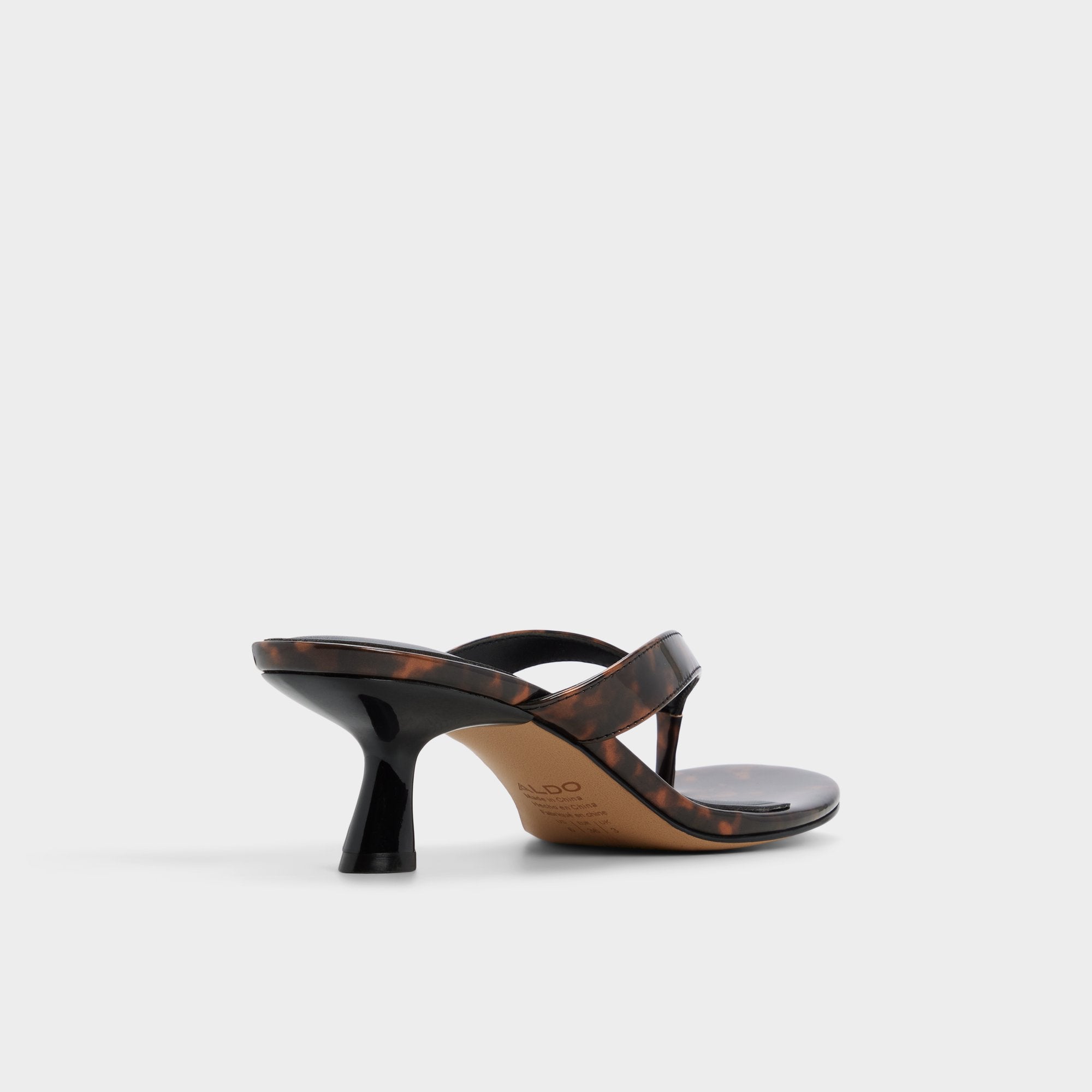 Aldo Jump in Open Brown - Heeled flip flop, Kitten heel Open brown
