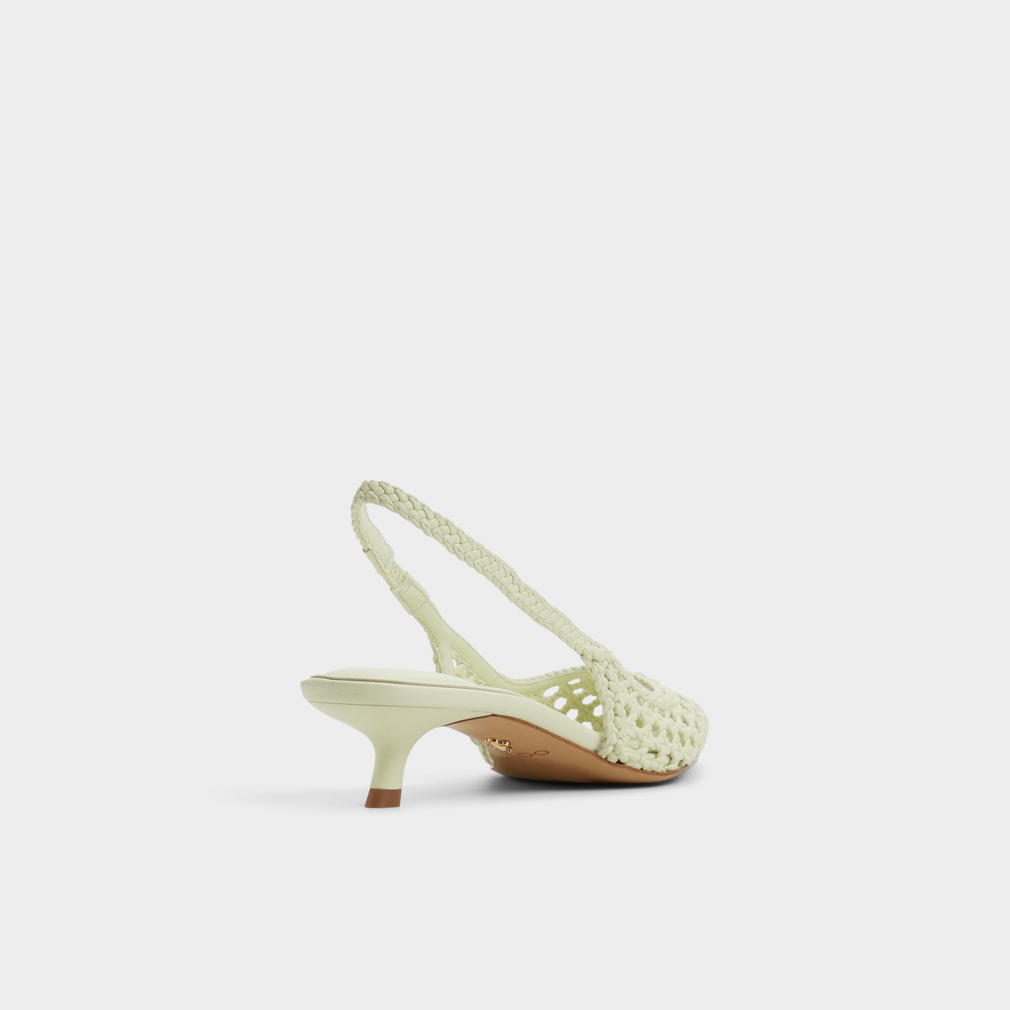 Aldo Violettia in Other Green - Sling back high heel, Kitten heel Other green