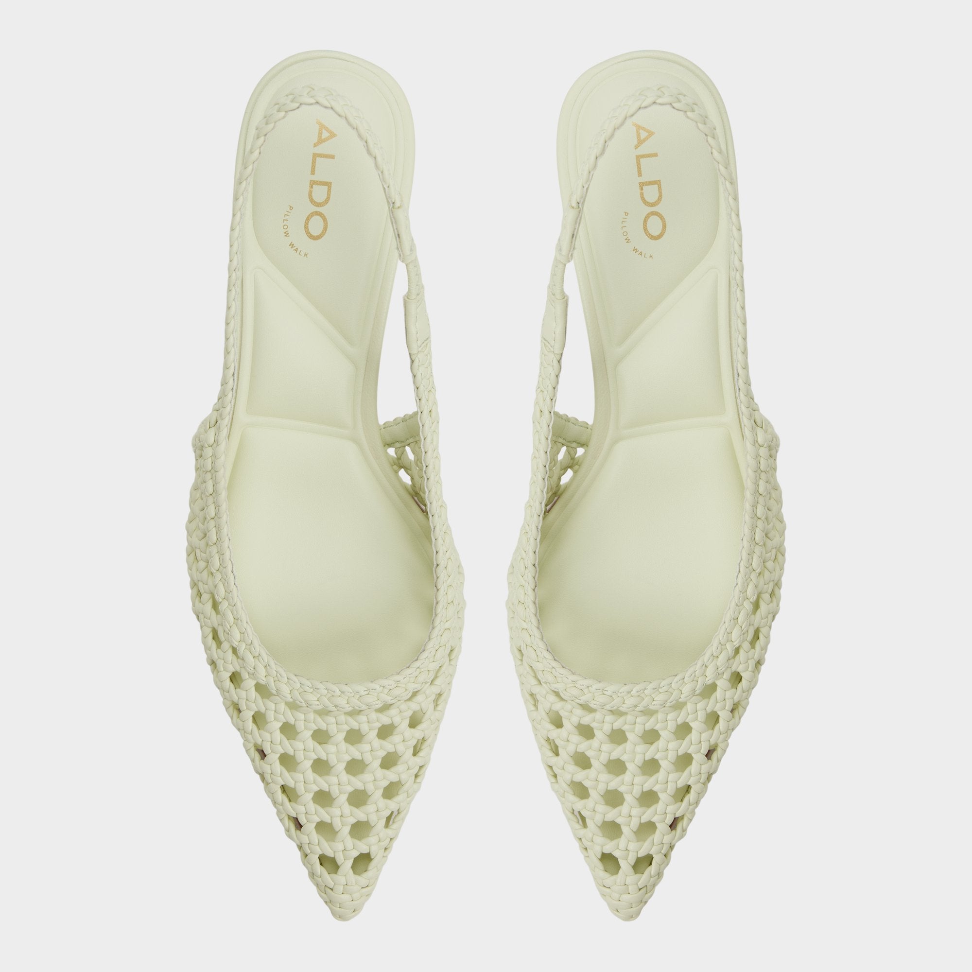 Aldo Violettia in Other Green - Sling back high heel, Kitten heel Other green