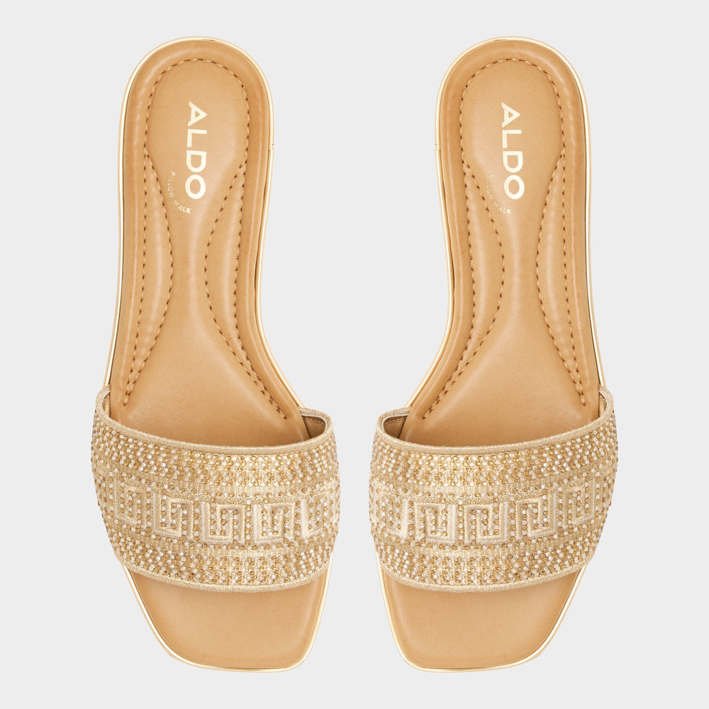 Aldo Oceania Gold Women's Flats - Slide sandal Gold