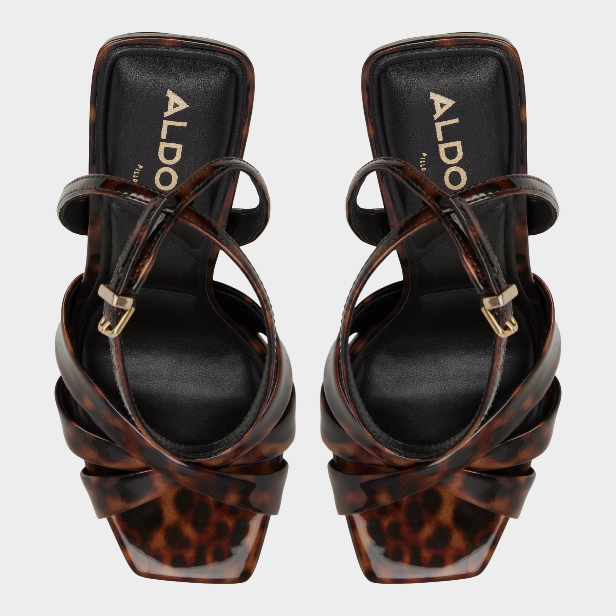Aldo Meteora in Open Brown - Strappy heeled sandal, Stiletto heel Open brown