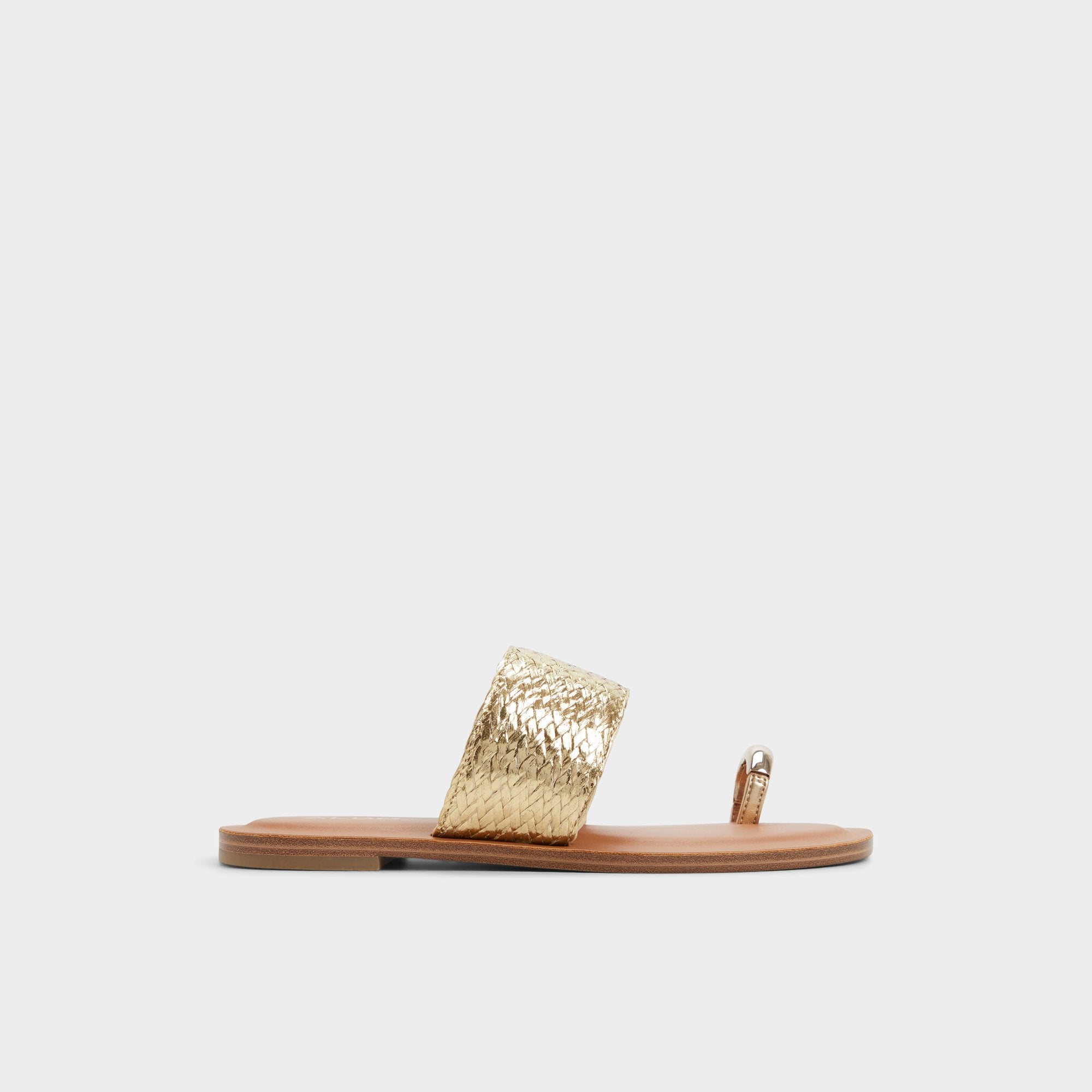 Aldo Beachwalk Gold Women's Iridescent metallics - Slide sandal Gold