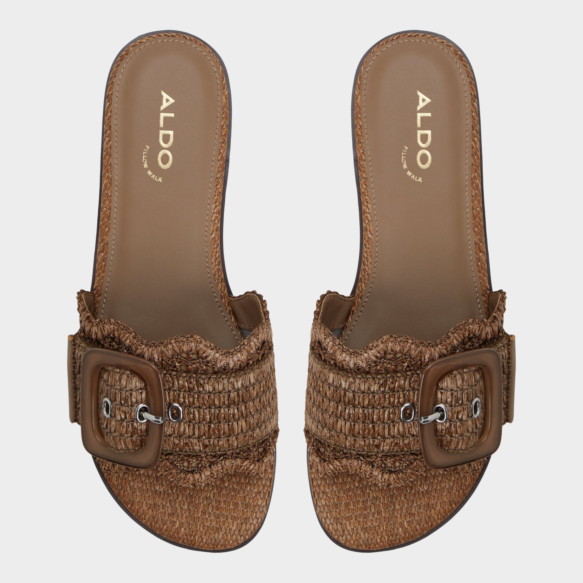 Aldo Wavysally in Light Brown - Slide sandal Light brown