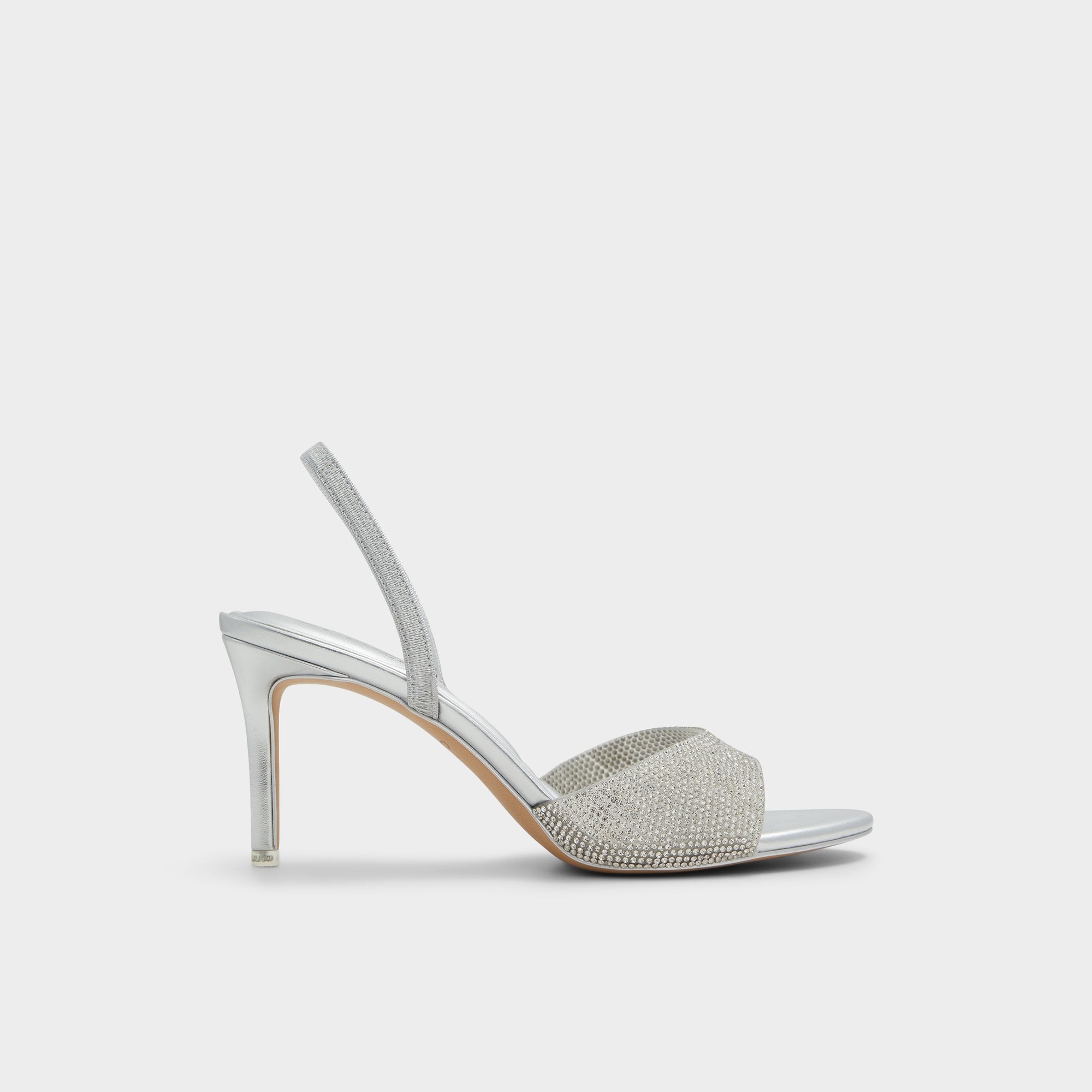 Aldo Aitana in Silver - Strappy heeled sandal, Stiletto heel Silver