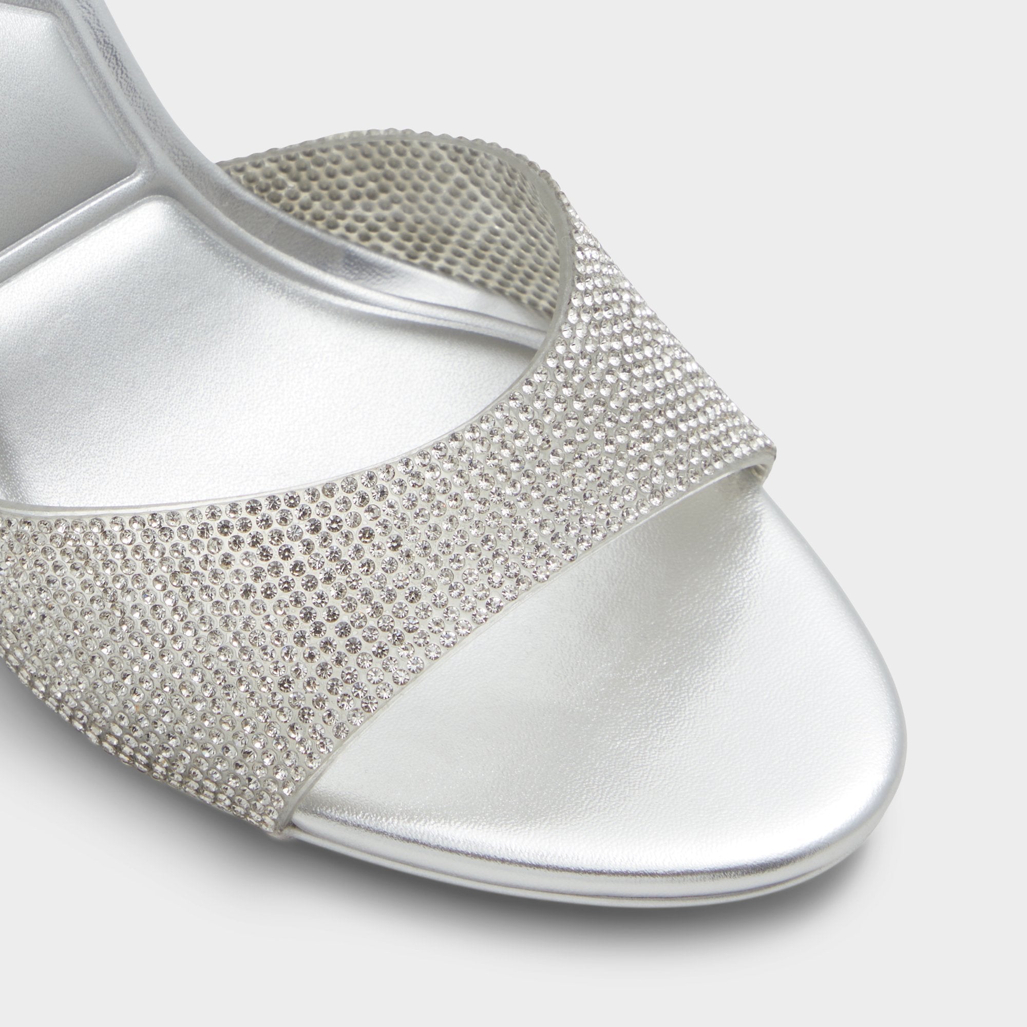 Aldo Aitana in Silver - Strappy heeled sandal, Stiletto heel Silver
