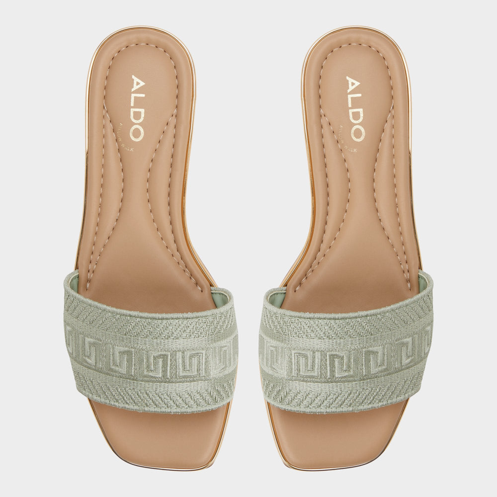 Aldo Oceania Other Green Women's Flats - Slide sandal Other Green