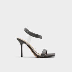Aldo Rosy Dark Grey Women's Strappy sandals - Strappy heeled sandal Dark Grey