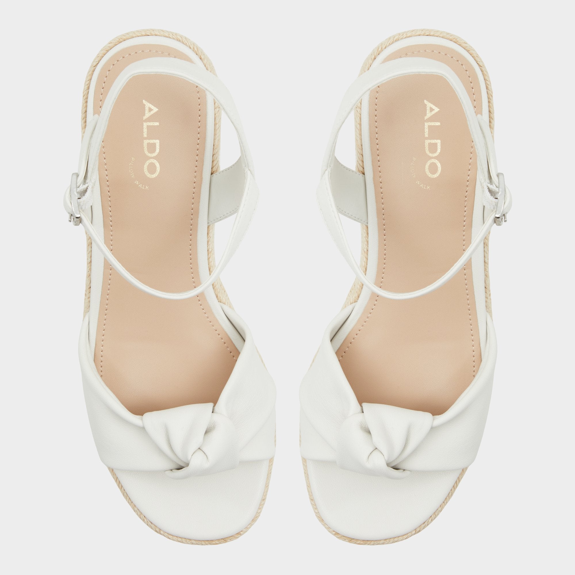 Aldo Annamarie White Women's Wedges - Wedge sandal, Wedge heel White
