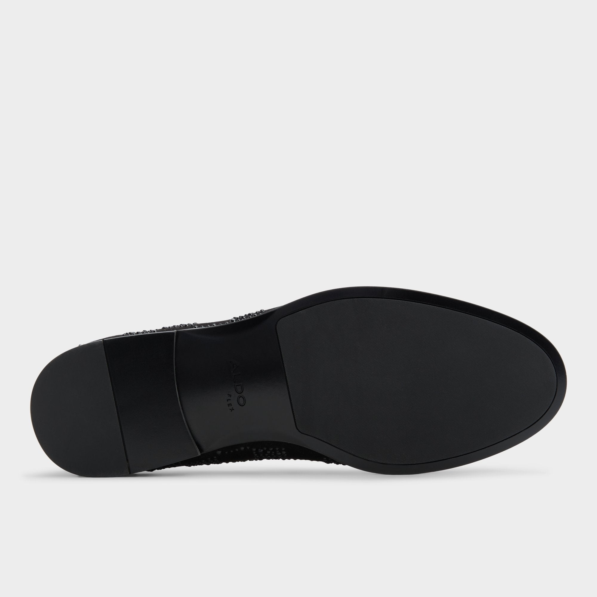 Aldo Casino Other Black Synthetic Textured Men's Dress Shoes - Loafer Other Black