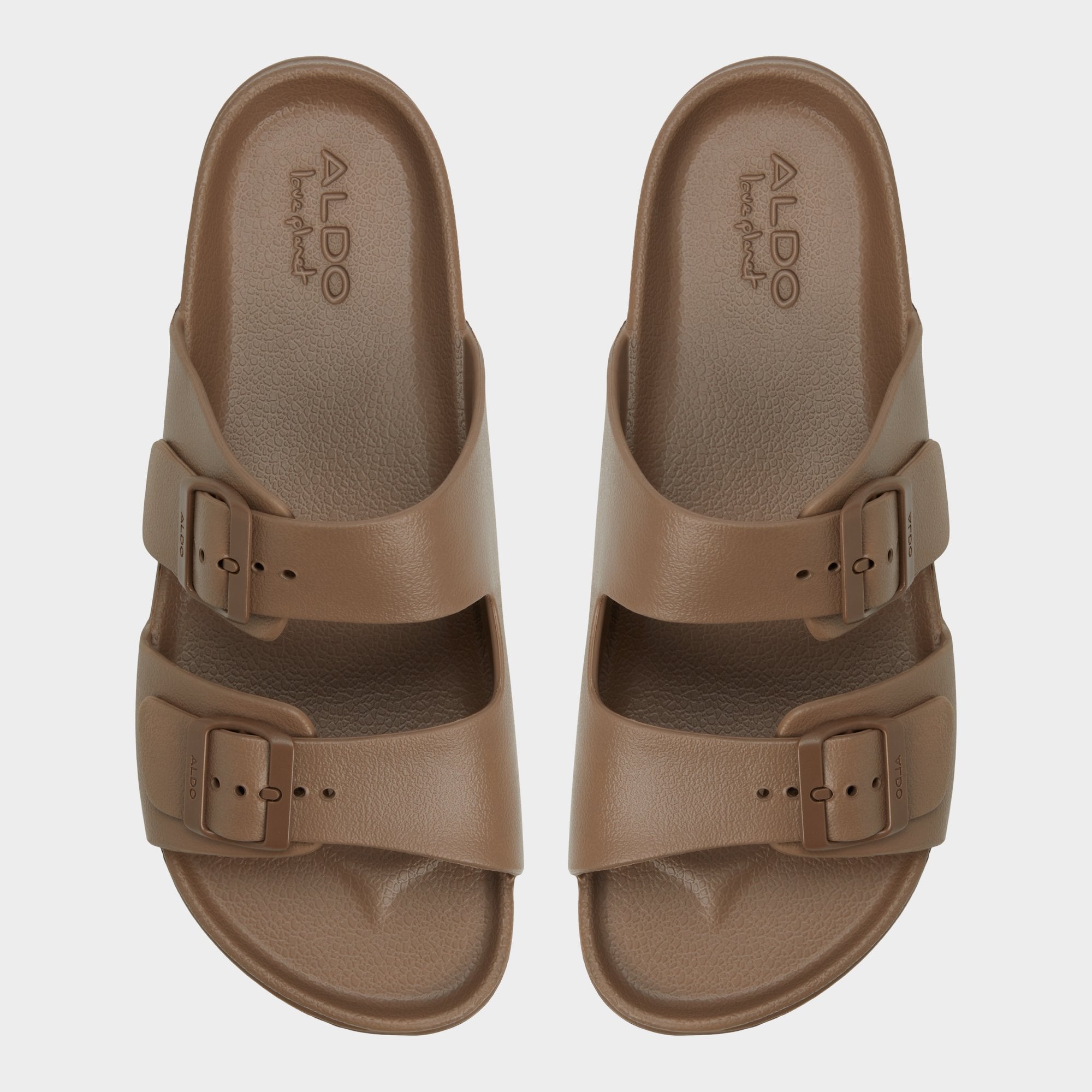 Aldo Hideo Light Brown Men's Slides - Slide sandal Light Brown