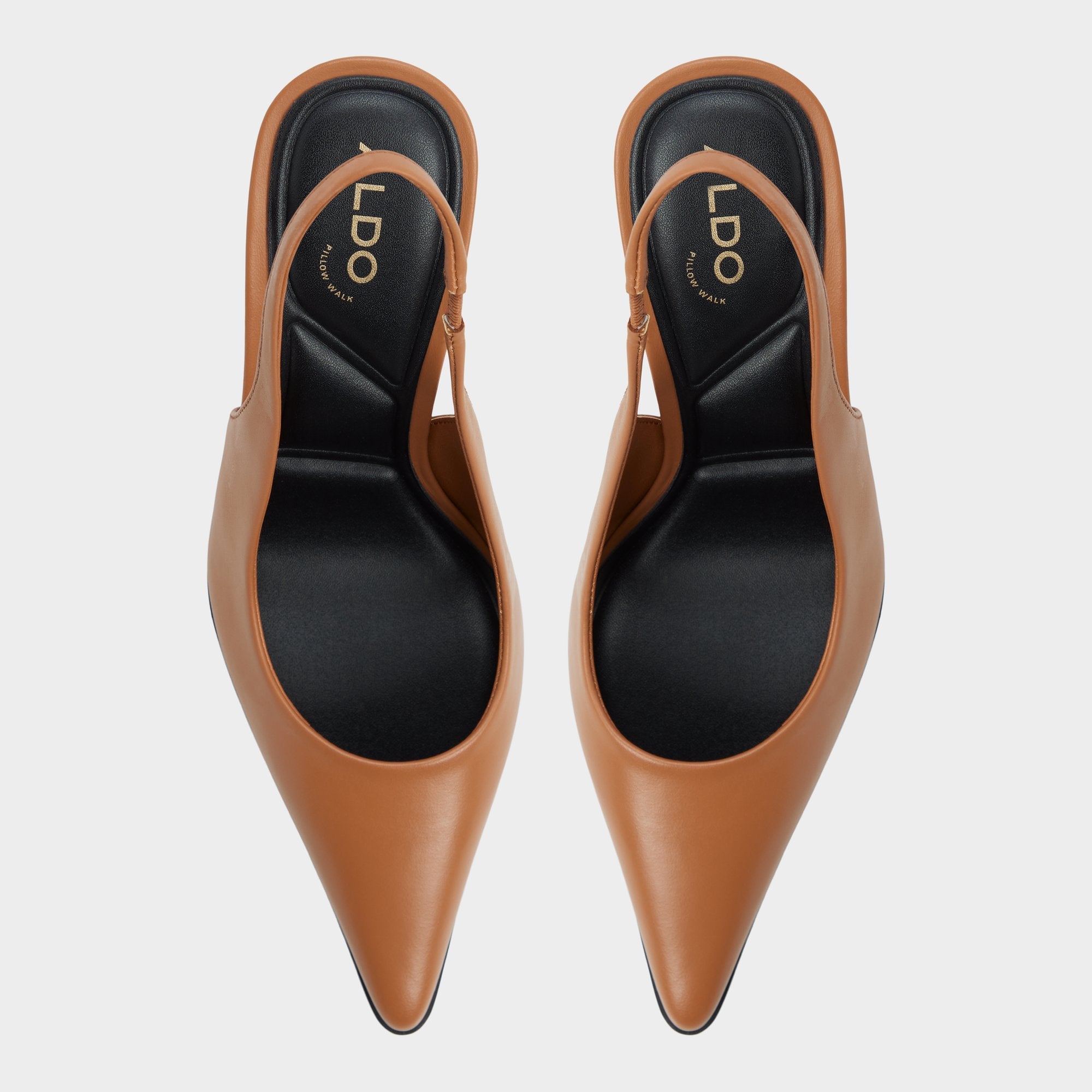 Aldo Re in Samantha Light Brown - Sling back high heel, Stiletto heel Light brown