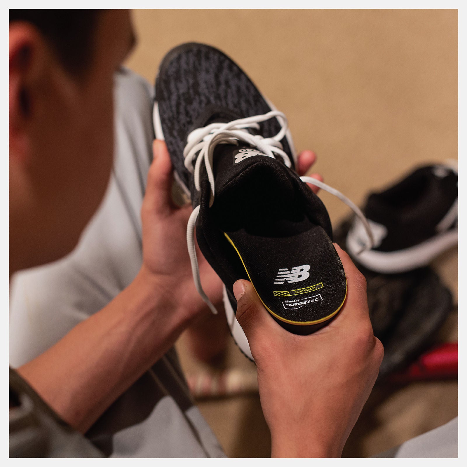 Black/Atomic Yellow Sport High Impact Insole / New Balance Women|Men