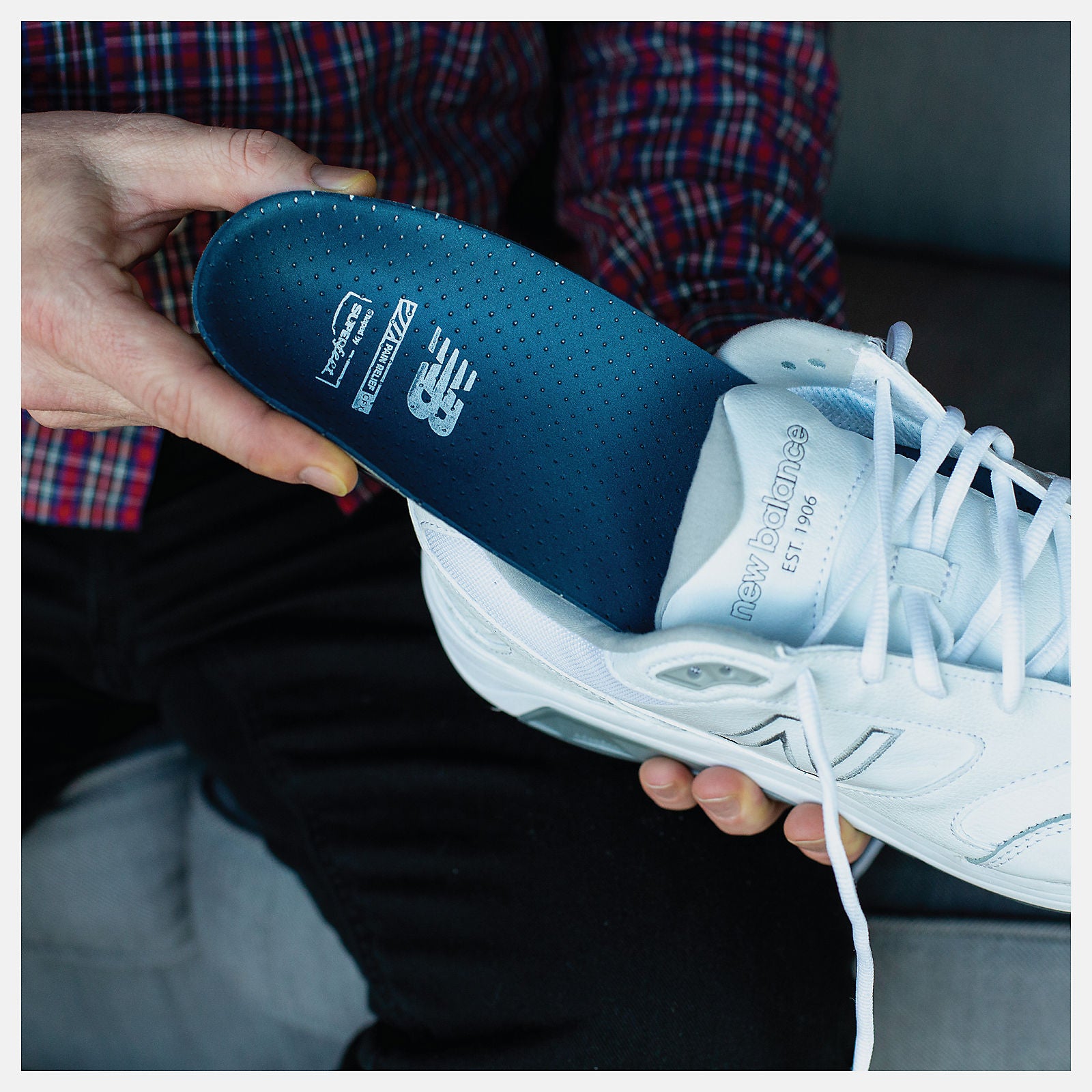 Light Grey/Black and Teal Casual Pain Relief CFX Insole / New Balance Women|Men