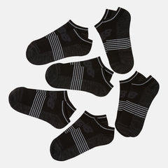 Black 6 PK No Show Flatknit / New Balance Women|Men