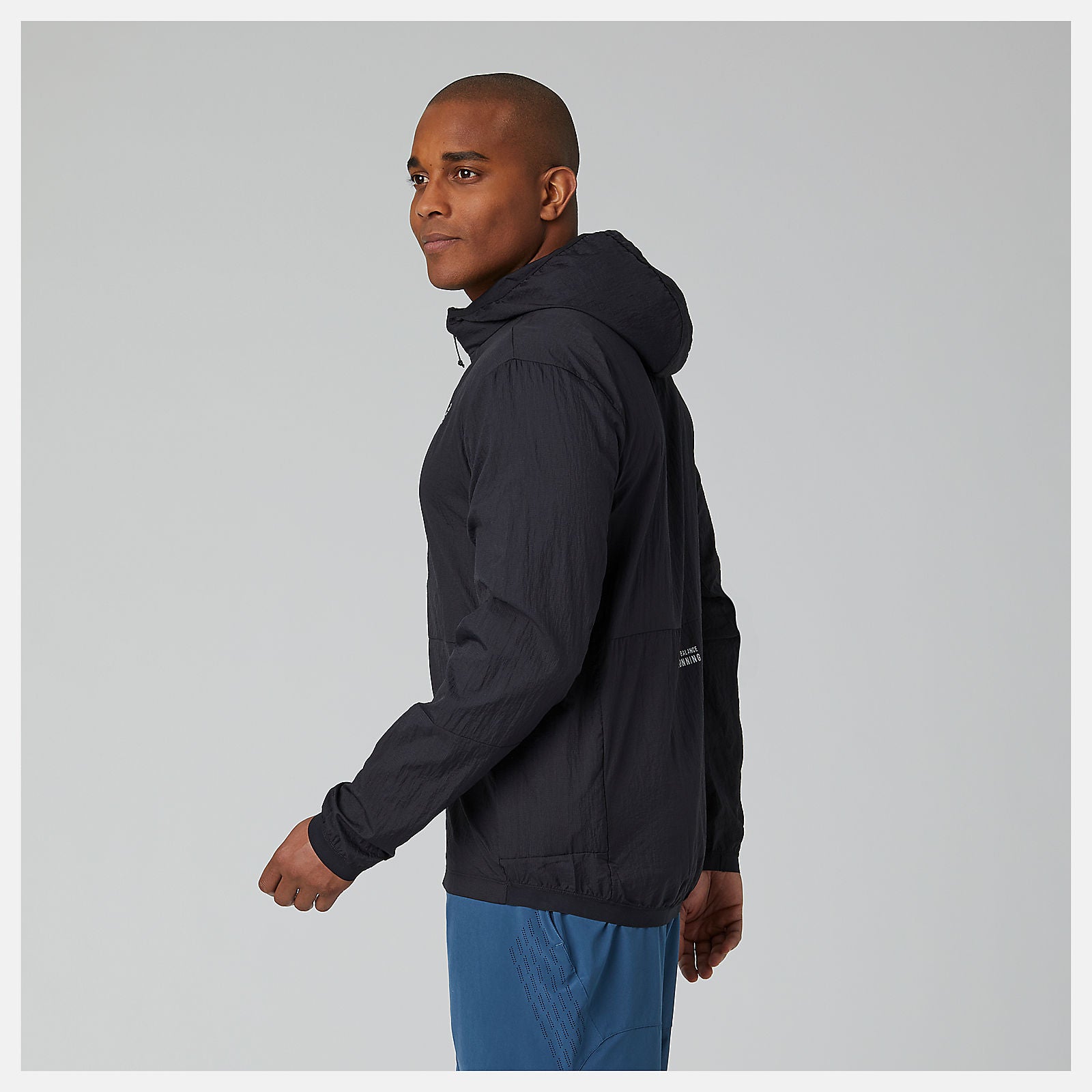 Black Impact Run Light Pack Jacket / New Balance Men